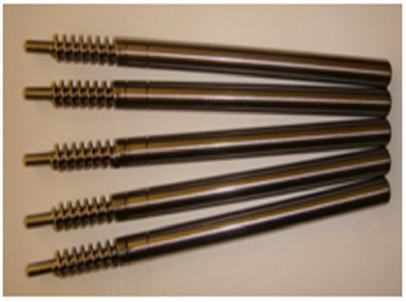 Case of high precision worm shaft